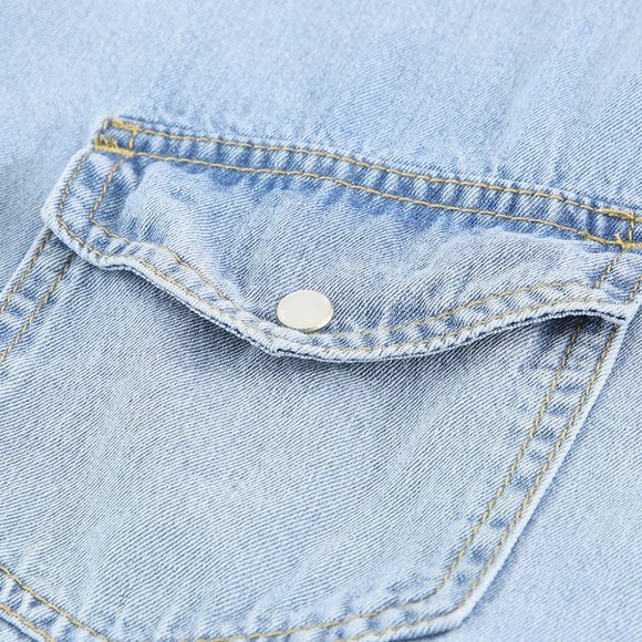 Denim Button Up Dress - Picture 7 of 8